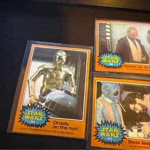 Star Wars Trading Cards - Gold and Orange